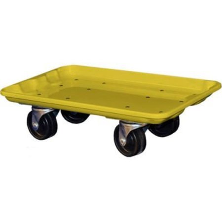 MFG TRAY Molded Fiberglass Toteline Dolly 780238 for 17-7/8" x10"-5/8" x 5" Tote, Yellow 7802385126